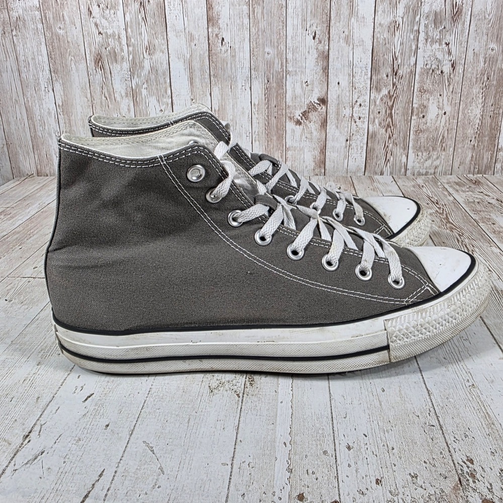 Converse Chuck Taylor All Star High Top Charcoal Gray Sneakers Womens 13.5 AJ793